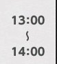 13:00〜14:00