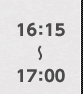 16:15〜17:00