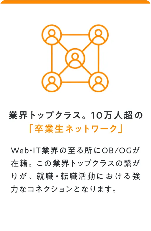 業界トップクラス。10万人超の「卒業生ネットワーク」